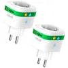 Image de A7Z Prise Connectée ZigBee avec Suivi Énergie 16A Contrôle Vocal & via App Programmation & Minuterie Compatible Alexa 2 Pack