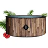 Image de Coco Bain Piscine Fidji -Piscines hors sol 180cm De Diamètre - 1200litres - Imitation Bois Véritable