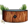 Image de Coco Bain Piscine St Tropez - Piscine Hors sol 180cm De Diamètre - 1200litres - Imitation Bois Véritable