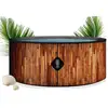 Image de Coco bain piscine st tropez - pisicne hors sol 180cm de diamètre - 1200litres - imitation bois piscine-sttropez