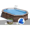 Image de Kit Piscine Bois Gré Macadamia 6,32 X 3,35 X 1,30 M