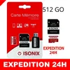 Image de Carte Micro-SD - ZISONIX - 512 Go - Compatible smartphones et appareils photo - Format microSD - Noir