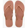 Image de Tongs Havaianas Slim rose doré femme - 39-40