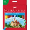 Image de Crayons - Faber-Castell - 24 couleurs - Bois 100% naturel - Mine très résistante - Taille-crayon offert