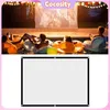 Image de Cocosity Rideau de projecteur 1PC Portable pliable non plisse Criffeur blanc Curtain Projection son videoprojecteur 100 pouces