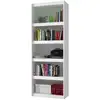 Image de Bibliothèque Bookcase Blanc 6 Niches Largeur 70 Cm