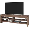 Image de Meuble Tv 65 Pouces Châtaignier 5 Niches 153 Cm L 153 H 49 P 35 Cm