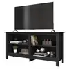Image de Meuble Tv 65 Pouces Noir 4 Niches L 148 H 69.5 P 38.5 Cm