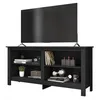 Image de Meuble TV 65 Pouces Noir 4 Niches L 148 H 69.5 P 38.5 cm - L 148 x l 38.5 x H 69.5 cm
