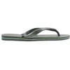 Image de Tongs - Havaianas - BRASIL LOGO - Couleur Olive - Mixte - Adulte
