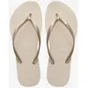 Image de Tongs Havaianas Slim Flatform beige clair femme - 41-42