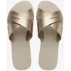 Image de Tongs Havaianas Aqua Metallic doré femme - 37-38