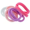 Image de La Boutique du Coiffeur - Lot élastiques mousse blanc rose violet