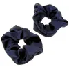 Image de La Boutique du Coiffeur - Chouchous satinés x 2 marine