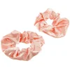 Image de La Boutique du Coiffeur - Chouchous satinés x 2 rose