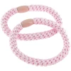 Image de La Boutique du Coiffeur - Élastiques tissés sans métal rose bonbon