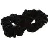Image de La Boutique du Coiffeur - 2 Chouchous velours XXL noir
