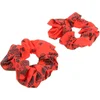 Image de La Boutique du Coiffeur - Lot de 2 chouchou bandana rouge