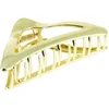 Image de La Boutique du Coiffeur - Pince croco métallique triangulaire dorée