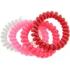 Image de La Boutique du Coiffeur - Elastiques scoubidou 4 couleurs roses et blanc