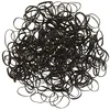 Image de La Boutique du Coiffeur - Mini élastiques silicone noirs