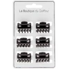 Image de La Boutique du Coiffeur - Petites pinces croco noir