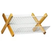 Image de Egouttoir Pliable Lilly Fil Plastifié Blanc Cadre Bois (em.096) Metaltex - 32184514080