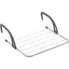 Image de Étendoir Radiateur Balcon Metaltex Favonio 3m Argent Noir Acier