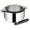 Image de Série De 3 Casseroles Inox 16/18/20cm + Poignée Lagostina 012132600004