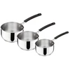 Image de Série de 3 casseroles Tempra inox, Lagostina - LAGOSTINA