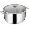 Image de Casserole Inox 20cm Sans Poignée + Couvercle Verre Lagostina 012138031214