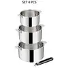 Image de Batterie De Cuisine Esperta Triply Inox Inox 16/18/20 Cm Lagostina