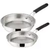 Image de Lot De 2 Poêles Inox 24/28cm Lagostina 012896600002