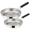 Image de Lagostina Lot de 2 poêles inox 24/28cm - 012896600002