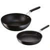 Image de Poêles 26cm + Wok 28cm Noir Lagostina 012165600102