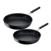 Image de Lot De 2 Poêles Antiadhésives 24 Et 28cm Noir Lagostina 012165600002