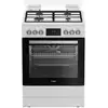 Image de Cuisinière Mixte Whirlpool W6g8lcw Métal/verre Blanc 60 Cm 72l 4 Feux
