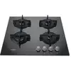 Image de Whirlpool - table de cuisson gaz 60cm 4 feux noir agr555mrfr -