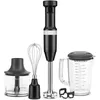 Image de KITCHEN AID 5KHBV83EBM - Mixeur plongeant compact avec fil 180W - Axe mélangeur amovible avec lame en acier inoxydable - Noir