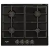 Image de Whirlpool - table de cuisson gaz 60cm 7300w noir tgml660nb - TGML660NB