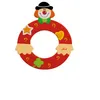 Image de Lettre en bois décorative - SEVI - Lettre O (clown) - Bois - Hauteur 10 cm - Fixation adhésif double-face