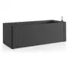 Image de Bac À Fleurs À Réserve D'eau Natural Deluxe Anthracite 100 X 43 X 33 Cm