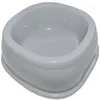 Image de Ecuelle carrée 600 ml gris en plastique pour chat et chien - Stefanplast