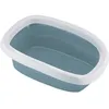 Image de ZOLUX Bac à litière avec rebord anti-projection - 43 x 31 x 14 cm - Bleu acier - Pour chat