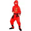 Image de Costume Enfant Generique Red Dragon Ninja 158 Cm Red Textile