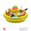 Image de Sombrero gonflable - WIDMANN - 50 cm - Jaune - Pratique pour boissons - Idéal soirées à thème