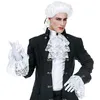 Image de Jabot avec bijou et manchettes poignets dentelle blanche