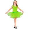 Image de Tutu fillette vert à paillettes étoilées - WIDMANN - 2 couches - Intérieur - Tulle