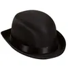 Image de Chapeau Melon Satin Noir Luxe - WIDMANN - Melon Satin - Adulte - Mixte - Intérieur