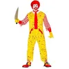 Image de Déguisement - WIDMANN - Costume de clown tueur de hamburgers - Multicolore - Polyester - Adulte